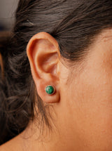 Malachite Crystal Earrings