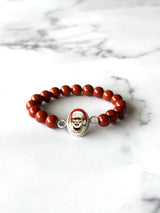 Red Jasper Bracelet Sai Baba Charm