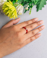 Carnelian Crystal Ring