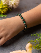 Green Jade and Pyrite Bracelet