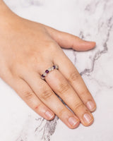 Multi Fluorite Crystal Ring