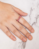 Thulite Crystal Ring