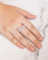 Blue Lace Agate Crystal Ring