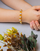 Citrine And Selenite Bracelet