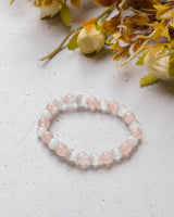 Rose Quartz And Selenite Bracelet