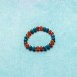 Carnelian And Blue Apatite Bracelet