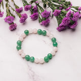 Green Aventurine And Rose Quartz Bracelet