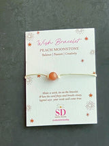 Peach Moonstone Wish Bracelet