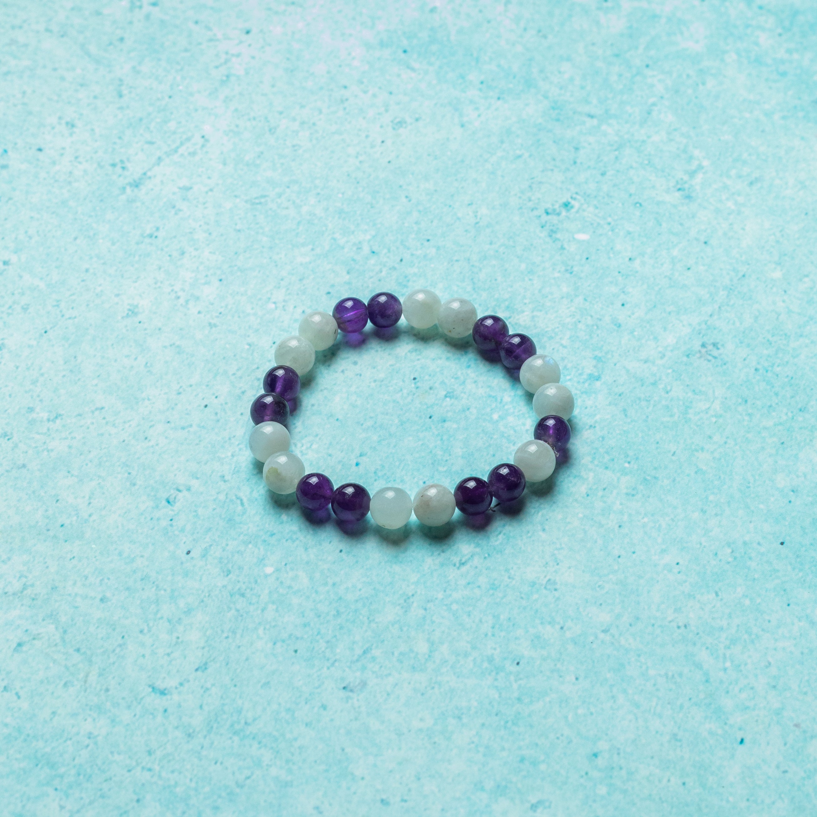 Aquamarine and store amethyst bracelet