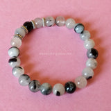Balance and Protection Tourmalinated Quartz Bracelet