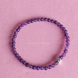 Amethyst Skinny Bracelet 4mm