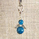 Blue Apatite Guardian Angel Charm
