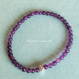 Amethyst Skinny Bracelet 4mm