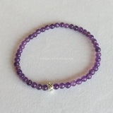 Amethyst Skinny Bracelet 4mm