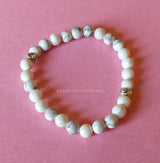 Howlite Slim Bracelet