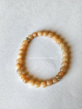 Peach Moonstone Slim Bracelet