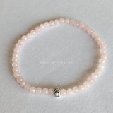 Rose Quartz Skinny Bracelet 4mm