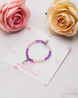 Amethyst and Rose Quartz Kids Bracelet