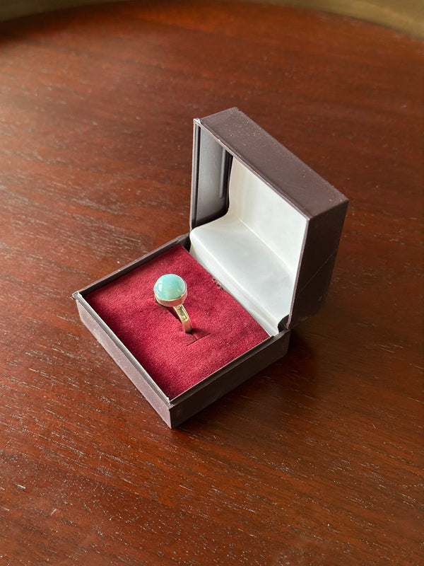 Larimar Silver Ring (Certified)