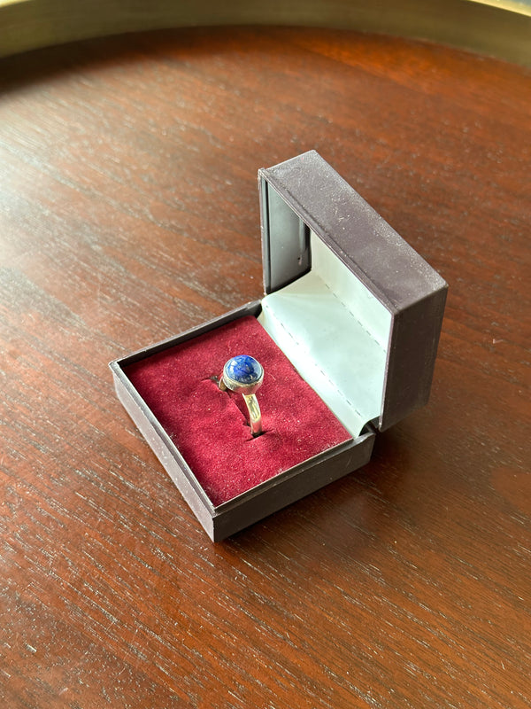 Lapis Lazuli Silver Ring (Certified)