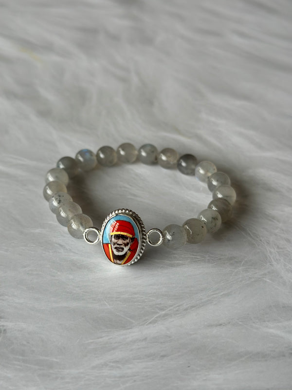 Labradorite with Sai Baba Charm