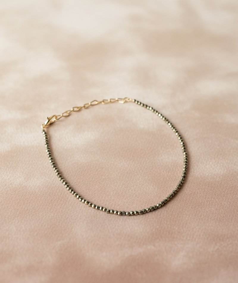 Pyrite anklet
