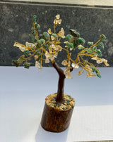 Citrine and Green Aventurine Crystal Tree