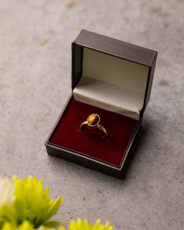 Tiger's Eye Silver Ring