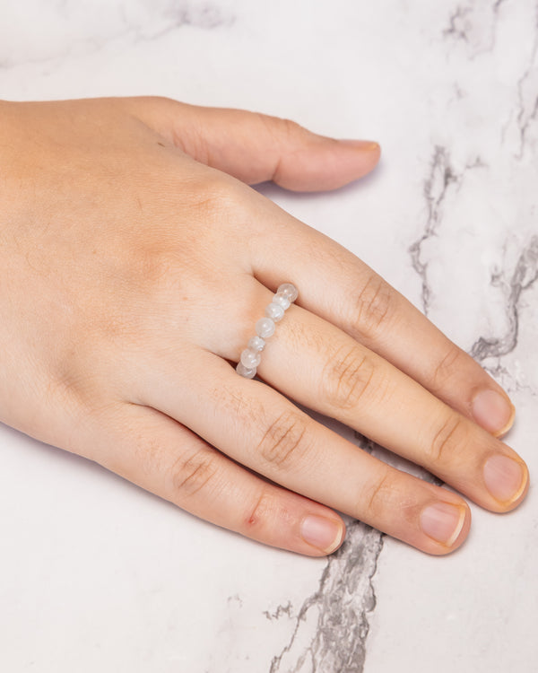 Moonstone Crystal Ring