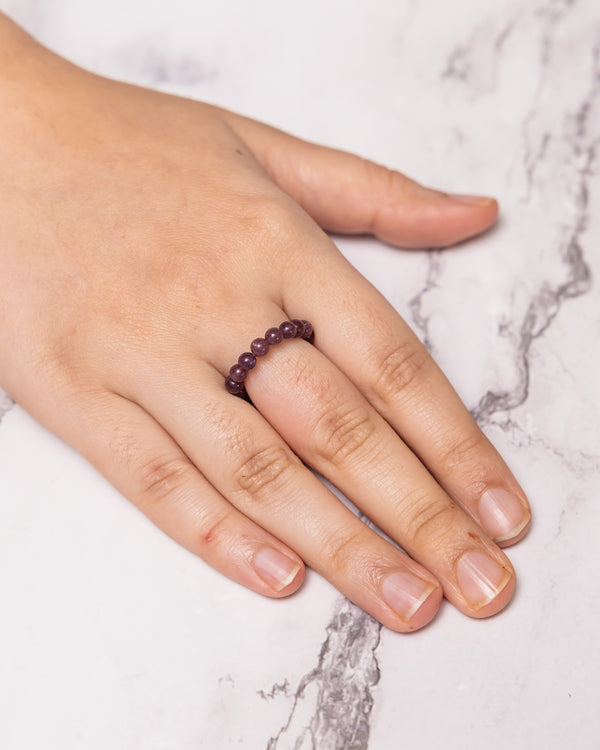 Garnet Crystal Ring