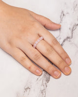 Rose Quartz Crystal Ring