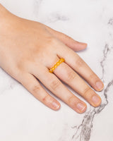 Citrine Crystal Ring