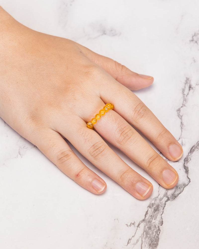 Citrine Crystal Ring