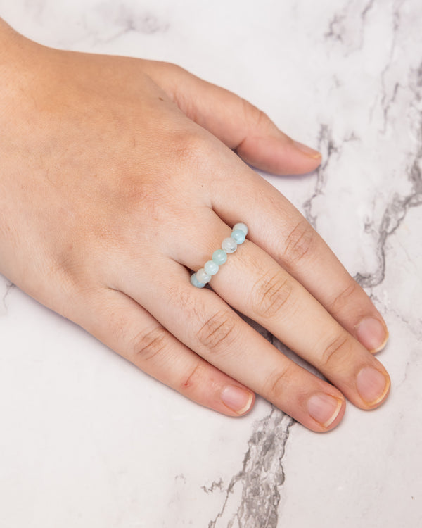 Amazonite Crystal Ring