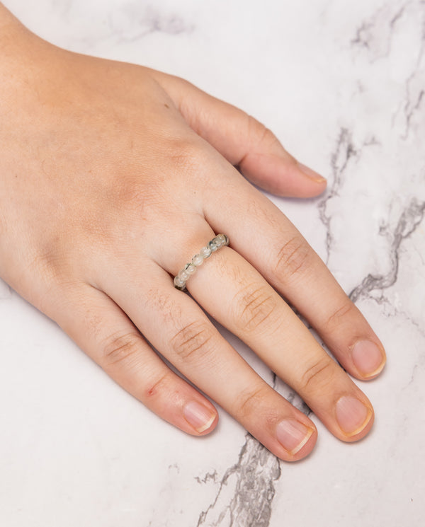 Prehnite Crystal Ring