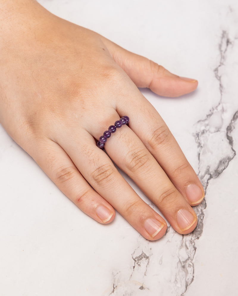 Amethyst Crystal Ring