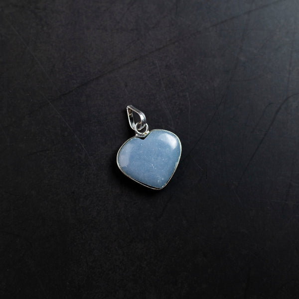 Angelite Heart Pendant