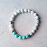 Howlite and Turquoise Bracelet