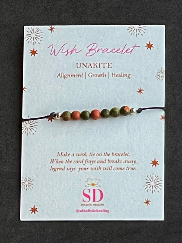 Unakite Wish Bracelet