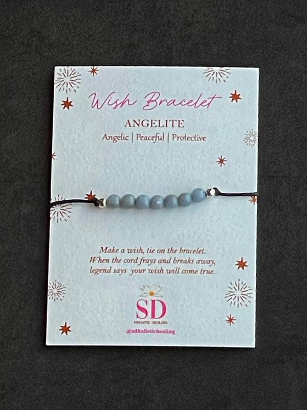 Angelite Wish Bracelet