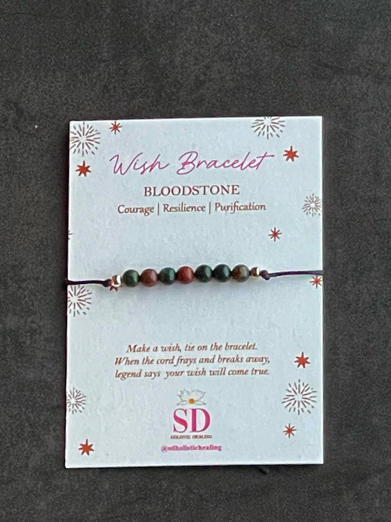 Bloodstone Wish Bracelet