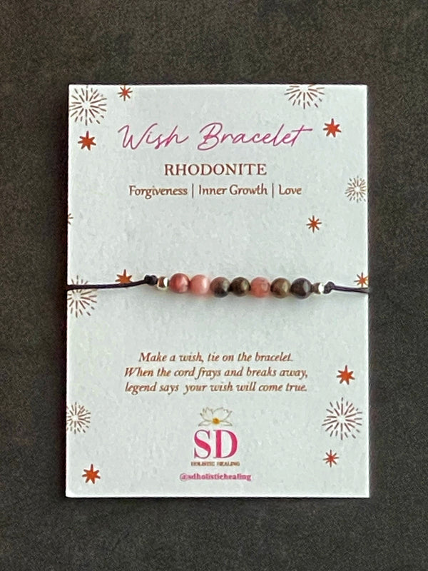 Rhodonite Wish Bracelet