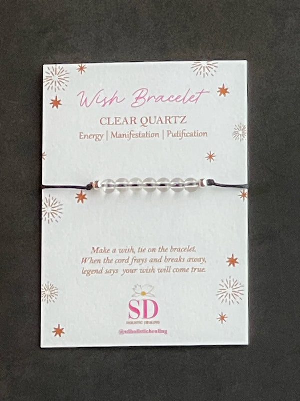 Clear Quartz Wish Bracelet