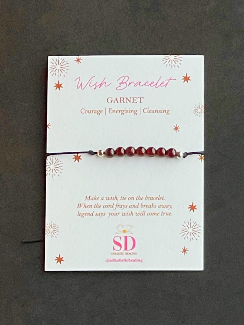 Garnet Wish Bracelet