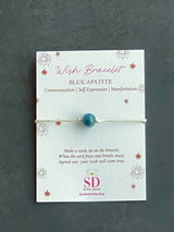 Blue Apatite Wish Bracelet