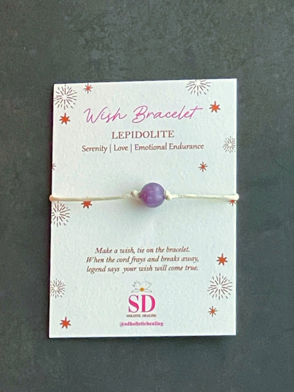 Lepidolite Wish Bracelet