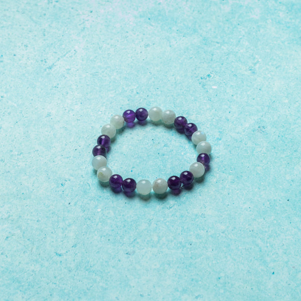 Amethyst And Aquamarine Bracelet