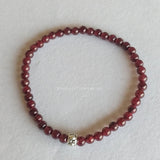 Garnet Skinny Bracelet 4mm