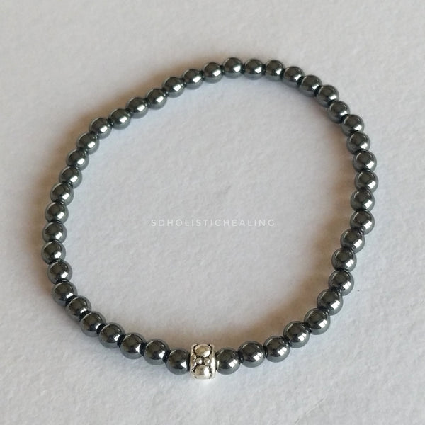 Hematite Skinny Bracelet 4mm