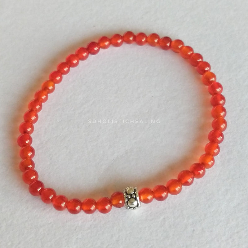 Carnelian Skinny Bracelet 4mm